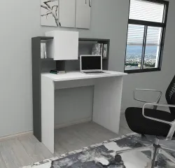 Almonde Çalışma Masası - Ağ/Antrasit - Modev (1)