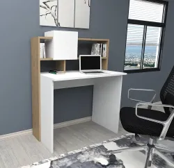 Almonde Çalışma Masası - Ağ/Meşə - 2