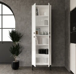 Amalfi Çox Məqsədli Dolab, Hamam Dolabı - Ağ - Venatto (1)