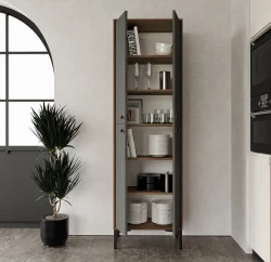 Amalfi Çox Məqsədli Dolab, Hamam Dolabı - Cəviz/Antrasit - Venatto (1)