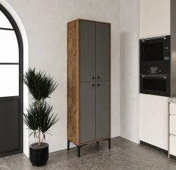 Amalfi Çox Məqsədli Dolab, Hamam Dolabı - Cəviz/Antrasit 