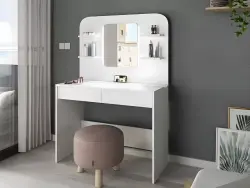 Amalia Makiyaj Masası - Ağ - Modev (1)