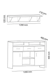 Amora Mətbəx Dolabı - Ağ - Arneto (1)