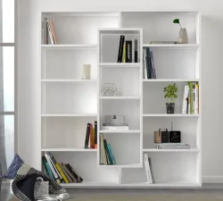 Ample Kitab Rəfi - Ağ - 1