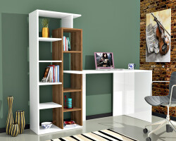 Anderson Çalışma Masası - Ağ/Cəviz - Modev