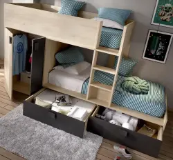 Antio İki Mərtəbəli Çarpayı - Antarist/Meşə - Modev (1)