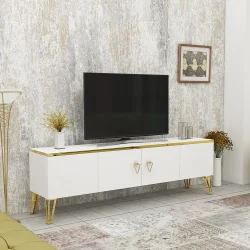 Apine Tv Stend - Ağ - 1