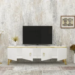 Apine Tv Stend - Ağ - Decoroom Collection (1)