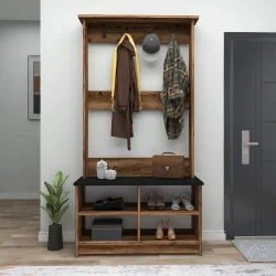 Arba Dəhliz Dolabı - Cəviz/Qara - 3