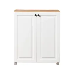 Ares 2 Qapılı Ayaqqabı Dolabı - Meşə/Ağ - 4