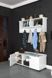 Asya Asılqanlı Dəhliz Dolabı - Ağ - Decoroom Collection (1)
