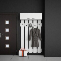 Atlas Dəhliz Dolabı - Ağ - Decoroom Collection