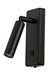 Siyah Boyalı Bra Aplik LED Metal 5x2.5cm - 1