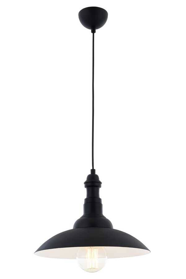Siyah Boyalı Modern Çilçıraq E27 Metal 35cm - 1