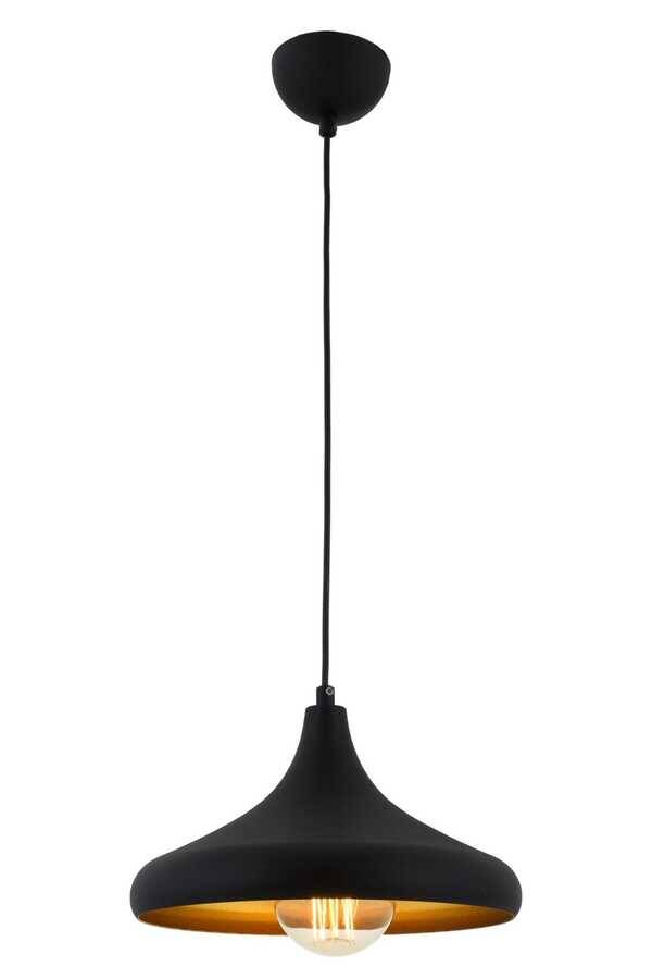 Siyah Boyalı Modern Çilçıraq E27 Metal 29cm - 1