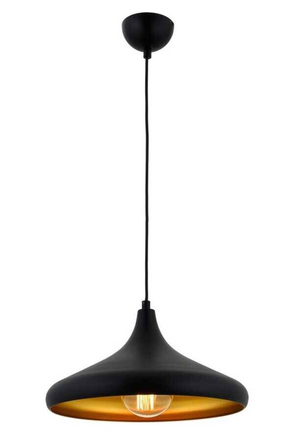 Siyah Boyalı Modern Çilçıraq E27 Metal 36cm - 1