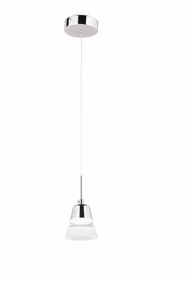 Krom Kaplama Modern Çilçıraq LED Metal Cam 10cm - 1