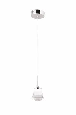 Krom Kaplama Modern Çilçıraq LED Metal Cam 10cm - 1