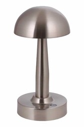 Nikel Kaplama Masa Lampası LED Metal Pleksi 12cm - 1