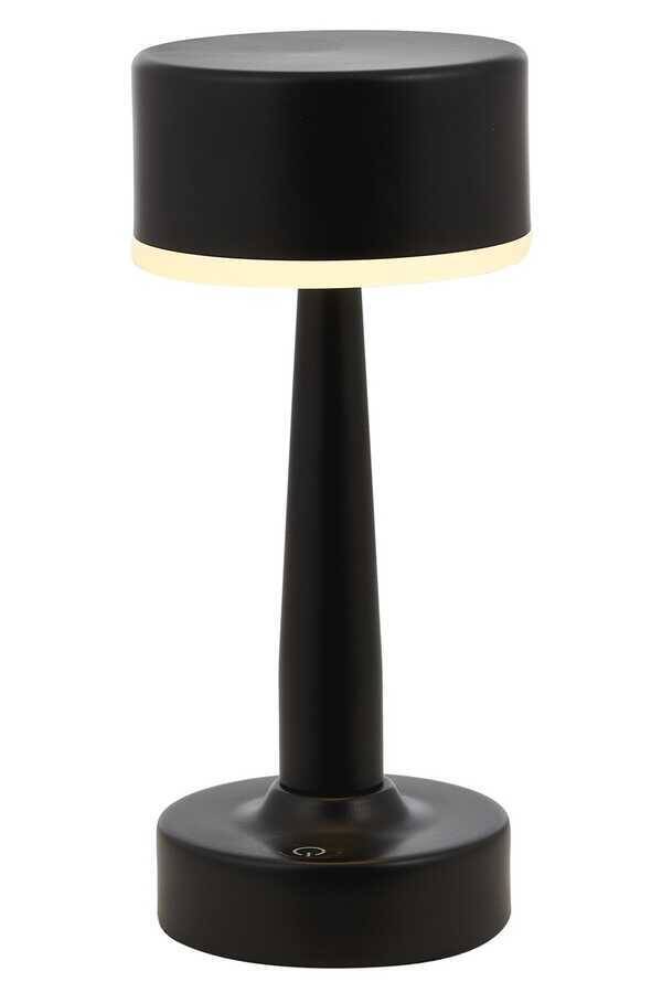 Siyah Boyalı Masa Lampası LED Metal Pleksi 11cm - 1