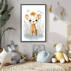Baby Kids Giraffe Kətan Tablo TB2090 - 3