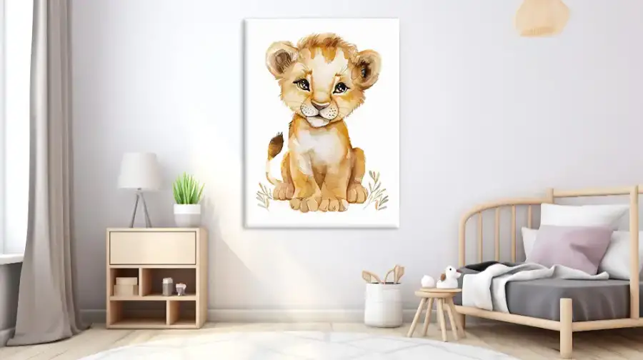 Baby Lion Kətan Tablo TB2091 - 2