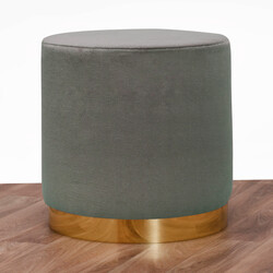 Barok Prinç Metal Pufik Gri 21 - Evdebiz