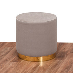 Barok Prinç Metal Pufik Krem 4 - Evdebiz (1)