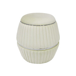 Barrel Silver Pufik - Ağ - Zemhome (1)