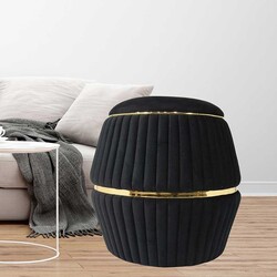 Barrel Gold Pufik - Qara - Zemhome