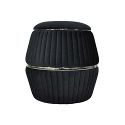 Barrel Silver Pufik - Qara - Zemhome