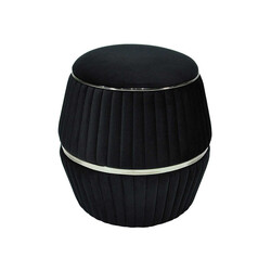 Barrel Silver Pufik - Qara - Zemhome (1)