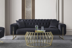 Barselona Üç Yerli Divan- Antrasit - Eymense