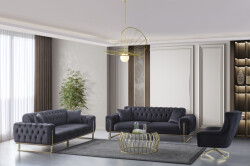 Barselona Divan Dəsti 3+3+1 - Antrasit - Eymense