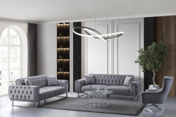 Barselona Divan Dəsti 3+3+1 - Gri - Eymense
