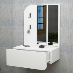 Bashar Güzgülü Dəhliz Dolabı - Ağ - Modev (1)