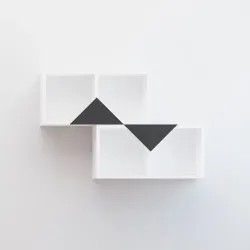 Begonvil Divar Rəfi - Ağ - Decoroom Collection (1)