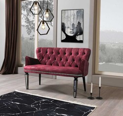 Belinda 3lü Çay Seti Divan Kreslo Dəsti Vişne Çürüğü - Vistaso Concept (1)