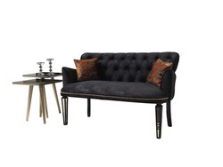 Belinda İki Yerli Divan Siyah - Vistaso Concept (1)