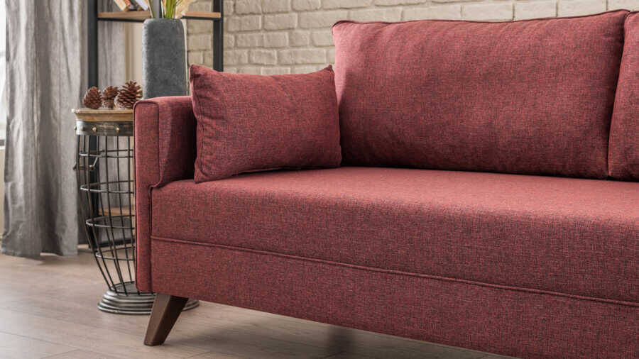 Bella Soft Künc Divan Bordo Sağ - 4