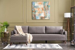 Bella Soft Künc Divan Kahverengi Sol - Evdebiz