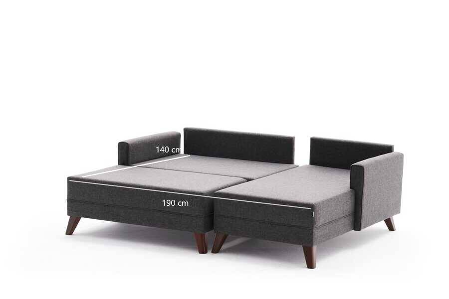 Bella Soft Mini Künc Divan Antrasit Sağ - 7