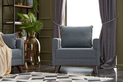 Bella Soft Kreslo Mavi - Evdebiz (1)