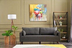 Bella Soft Üçyerli Divan Antrasit - Evdebiz