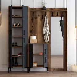 Berlin Abc Dəhliz Dolabı - Cəviz/Antrasit - Modev (1)