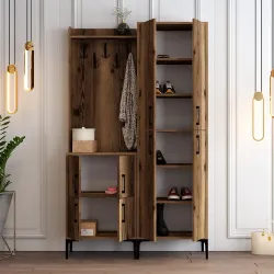 Berlin Ba Dəhliz Dolabı - Cəviz - Modev (1)