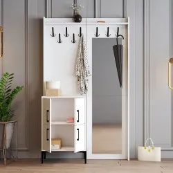 Berlin Bc Dəhliz Dolabı - Ağ - Modev (1)