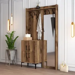 Berlin Bc Dəhliz Dolabı - Cəviz - 3