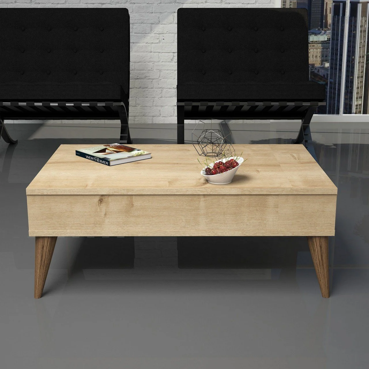 Best Tv Stend Və Jurnal Masa Dəsti - Meşe - Modev (1)