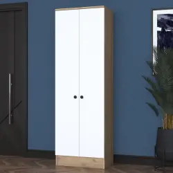 Blake Dəhliz Dolabı - Cəviz/Ağ - 1